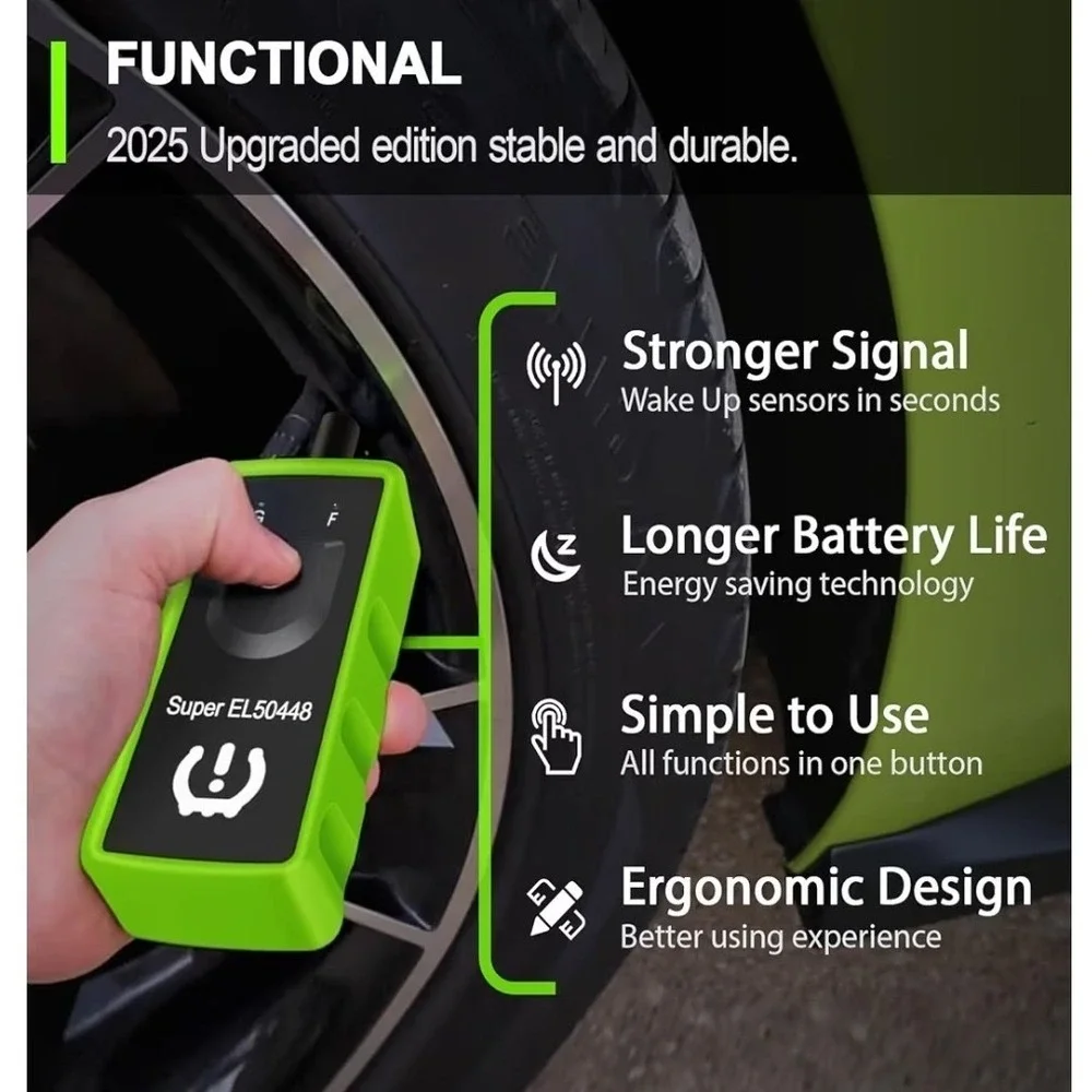 JDIAG Super GL50448 2in1 TPMS Relearn Tool for GM and Ford Tire Pressure Sensor